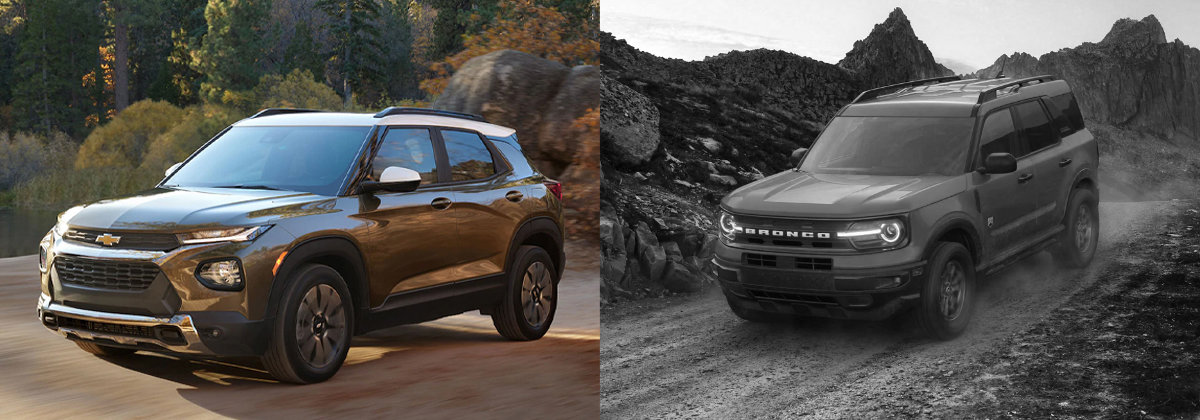 2021 Chevrolet Trailblazer vs 2021 Ford Bronco Sport in Chino CA
