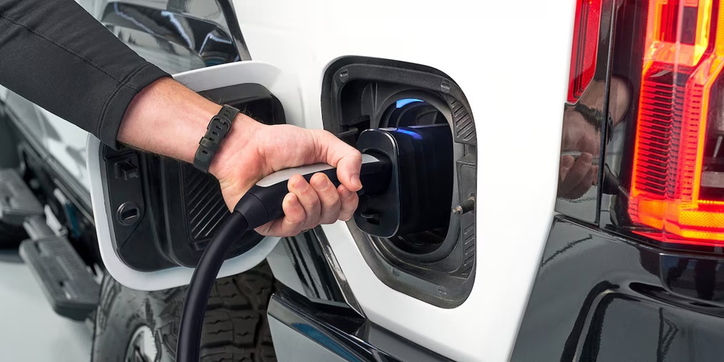 Hummer EV charging