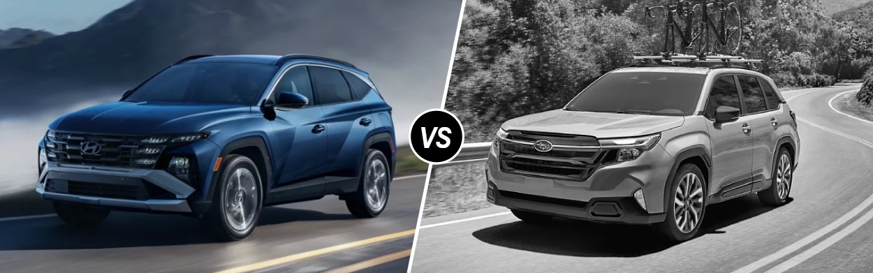 2026 Hyundai TUCSON vs 2026 Subaru Forester in Bel Air, MD 2026 Hyundai TUCSON vs 2026 Subaru Forester in Bel Air, MD