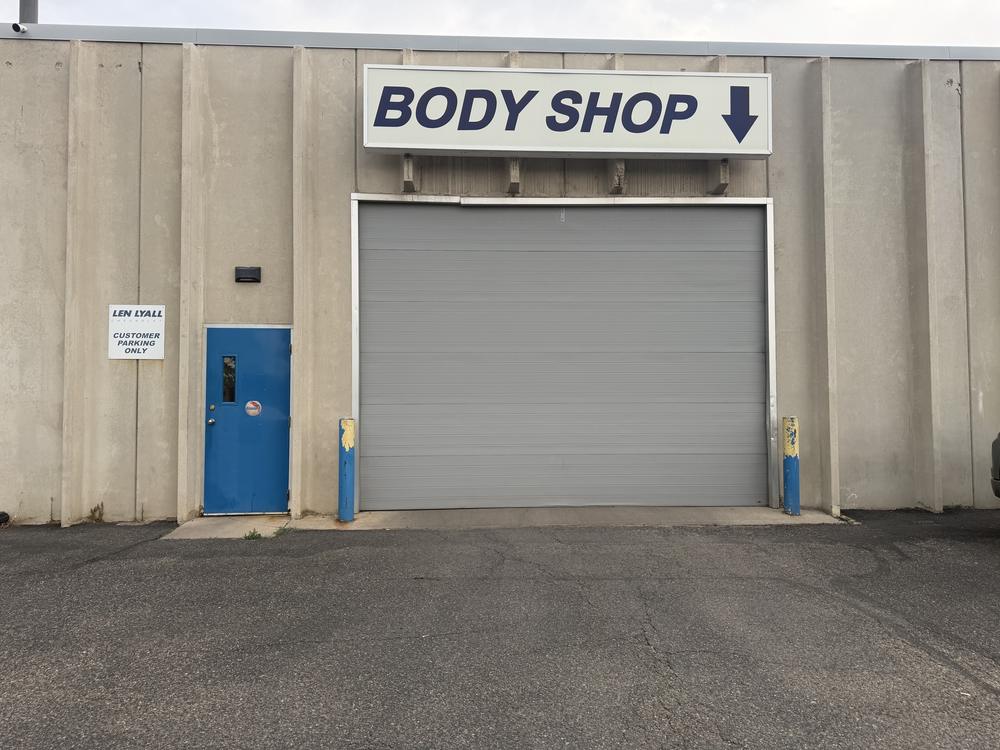 Alpine Chevrolet Body Shop entrance in Aurora, CO