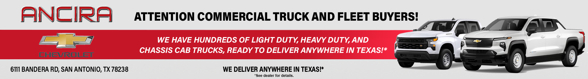 Chevrolet Commercial Vehicles in San Antonio, TX