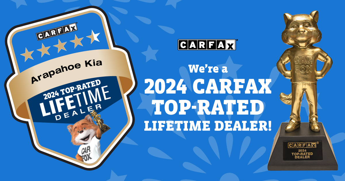 Arapahoe Kia named a CARFAX 5X Top-Rated Dealer
