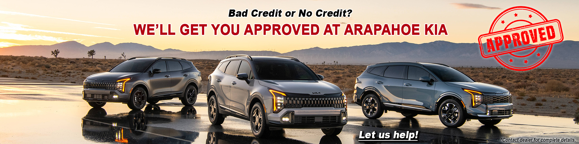 Arapahoe Kia - Bad Credit or No Credit? We'll Get You Approved at Arapahoe Kia!