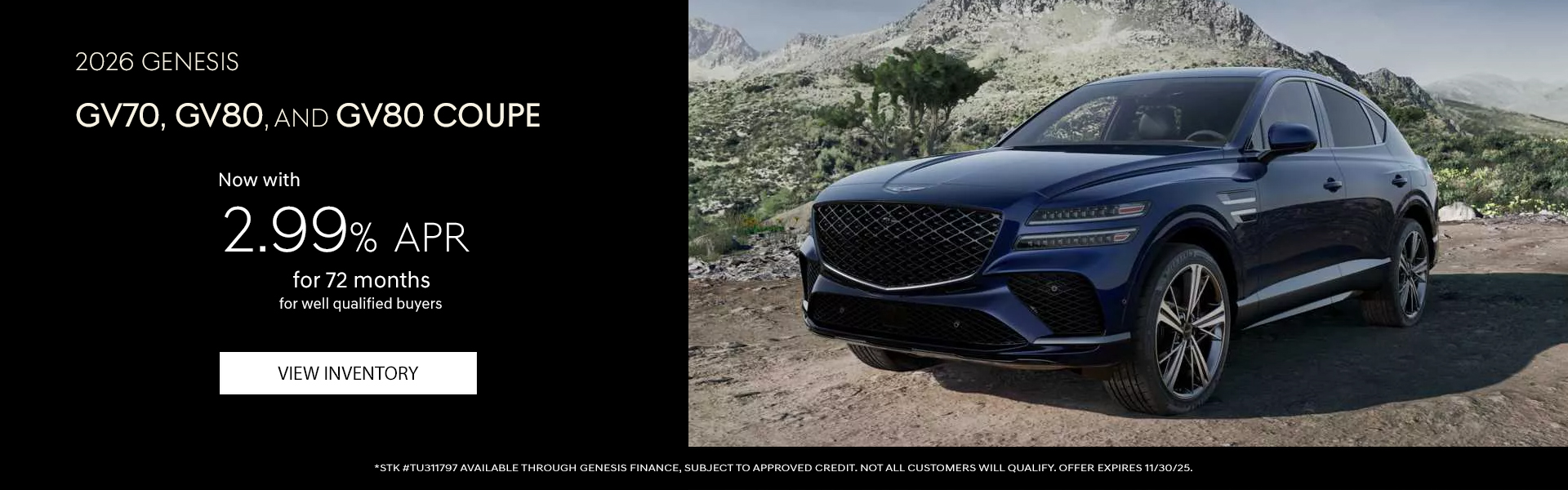 2026 Genesis GV70, GV80, and GV80 Coupe