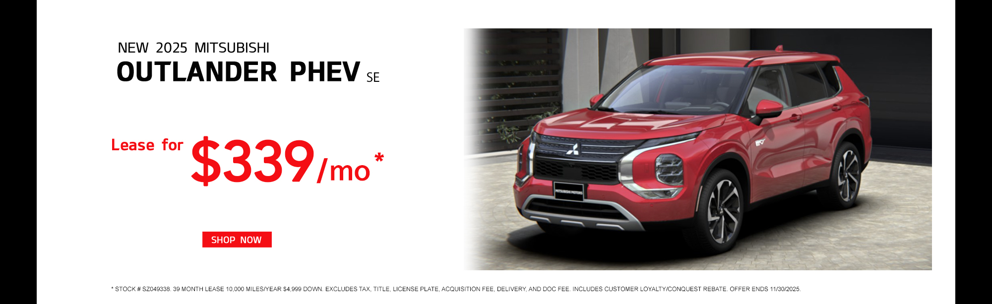 2025 Mitsubishi Outlander PHEV SE