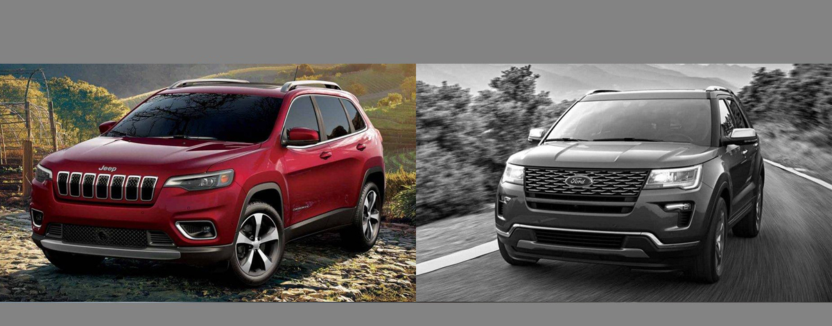 2019 Jeep Cherokee vs 2018 Ford Explorer near Wichita KS