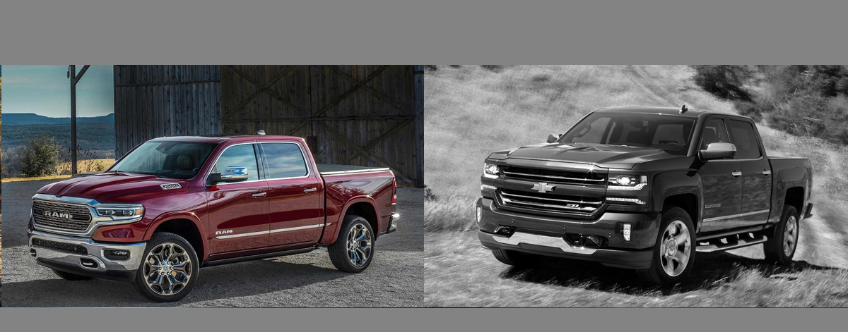 2019 RAM 1500 vs 2018 Chevrolet Silverado near Wichitia KS