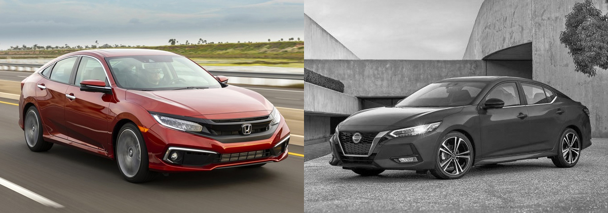 2020 Honda Civic vs 2020 Nissan Sentra in West Burlington IA