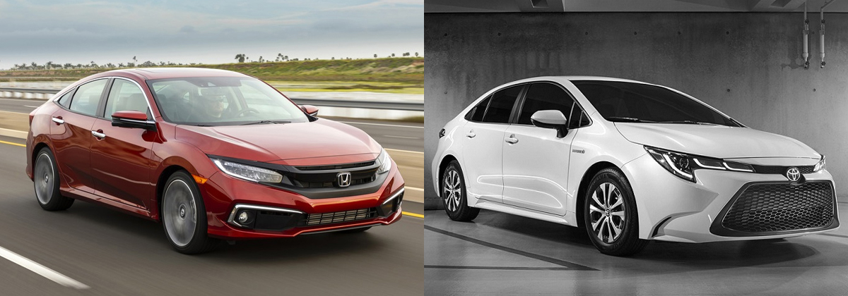 2020 Honda Civic vs 2020 Toyota Corolla in West Burlington IA