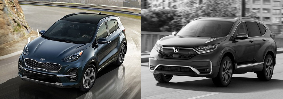 2020 Kia Sportage vs 2020 Honda CR-V near Youngstown OH