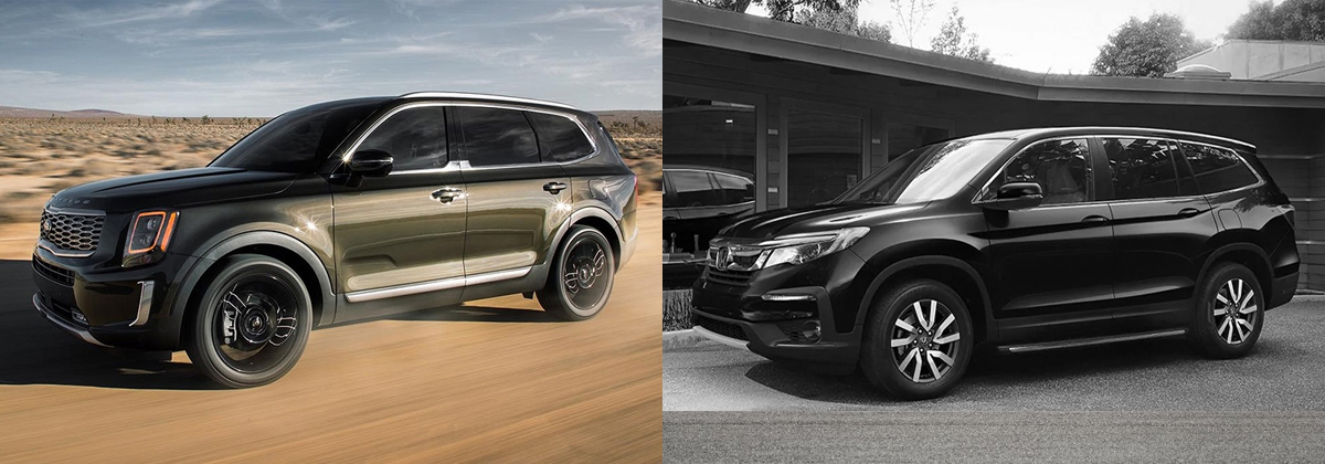 2020 Kia Telluride vs 2020 Honda Pilot near Youngstown OH