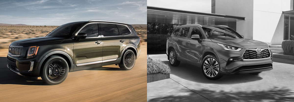 Discover the 2020 Kia Telluride vs 2020 Toyota Highlander near Etobicoke ON