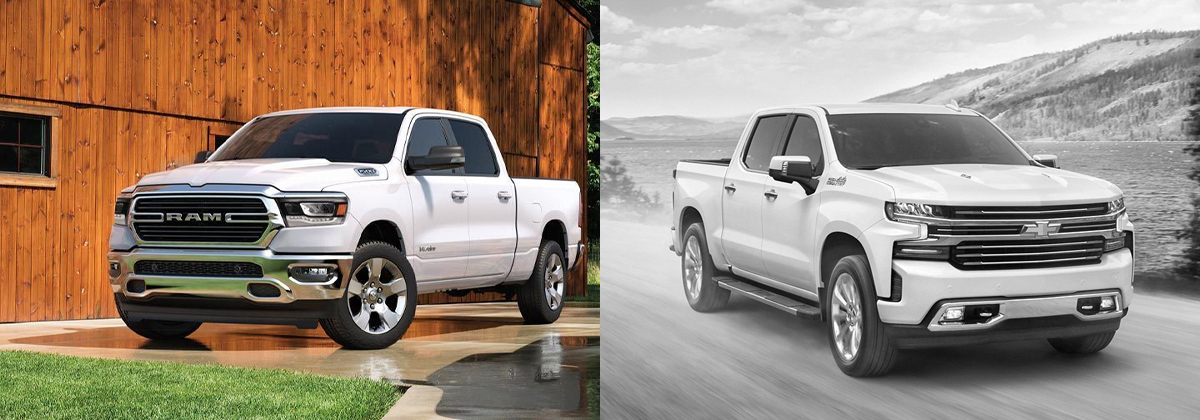 2020 Ram 1500 vs 2020 Chevrolet Silverado 1500 near Wichita KS