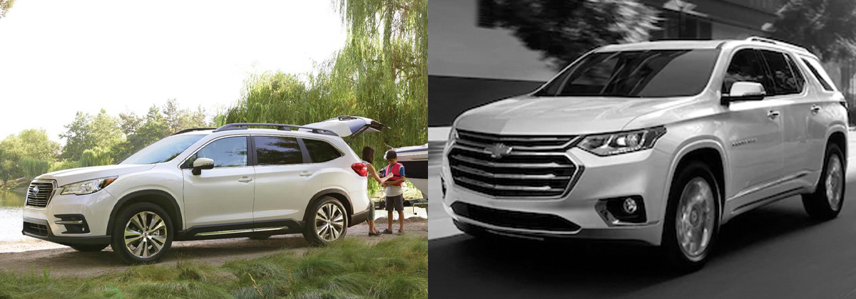 Review the 2020 Subaru Ascent vs 2020 Chevrolet Traverse comparison in Southfield Michigan