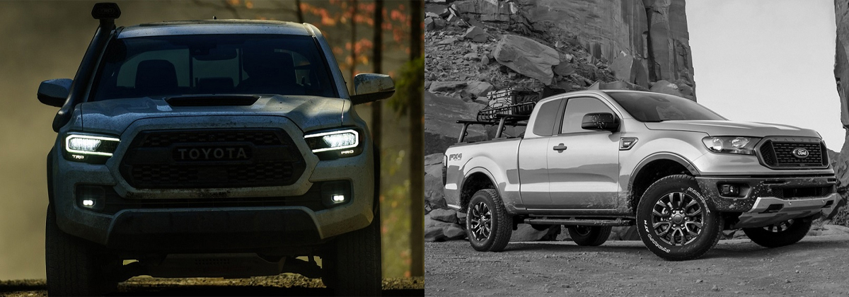 2020 Toyota Tacoma vs 2020 Ford Ranger near Pittsburgh PA