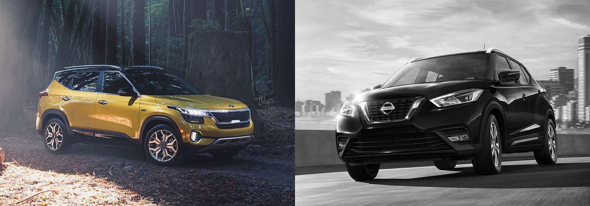 Presenting 2021 Kia Seltos vs 2020 Nissan Kicks comparison in Mississauga ON
