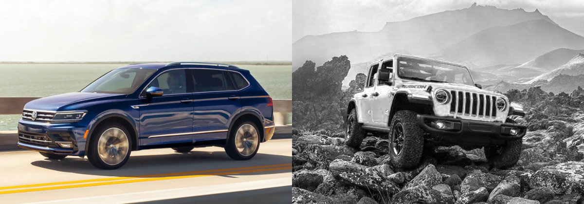 Compare 2021 VW Tiguan vs 2021 Jeep Wrangler