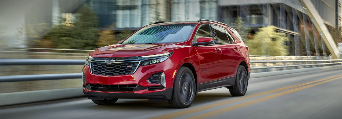 red 2022 chevy equinox