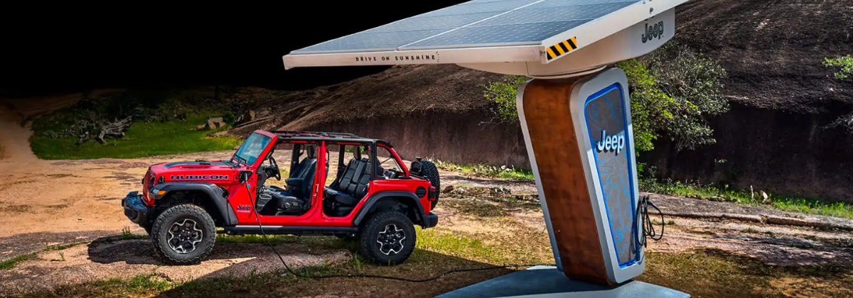 Step inside your custom built 2022 Jeep Wrangler 4xe near Cerritos CA