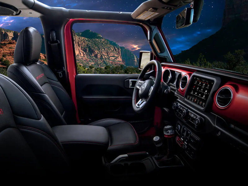 Los Angeles CA - 2022 Jeep Wrangler 4xe's Interior Los Angeles CA - 2022 Jeep Wrangler 4xe's Interior