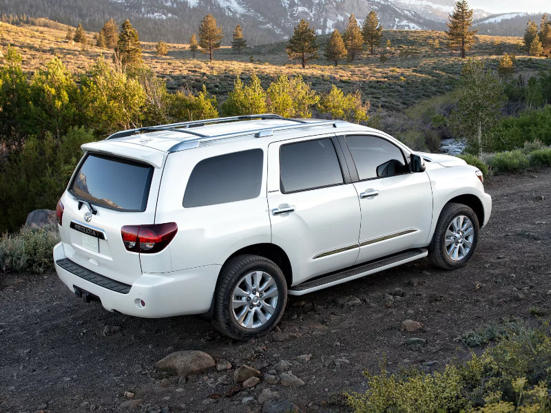 A 2022 Toyota Sequoia features three-zone climate control near Marshall TX