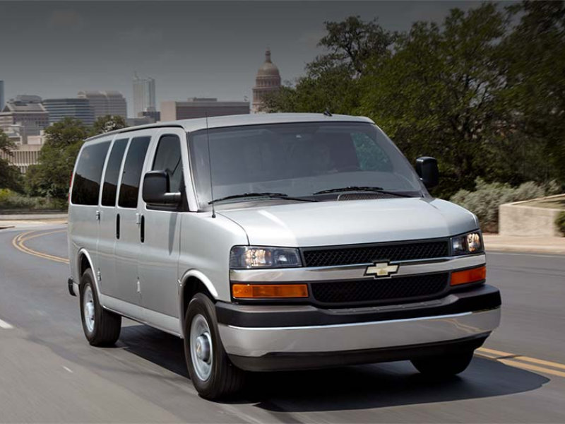 The 2023 Chevrolet Express passenger van is ready for work near Boerne TX
