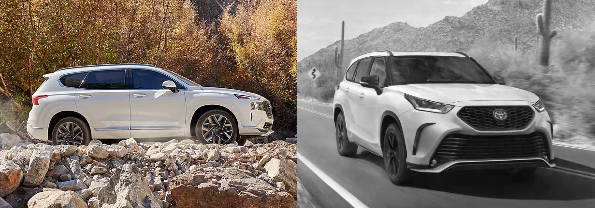 2024 Hyundai Santa Fe vs 2023 Toyota Highlander | Glassman Hyundai