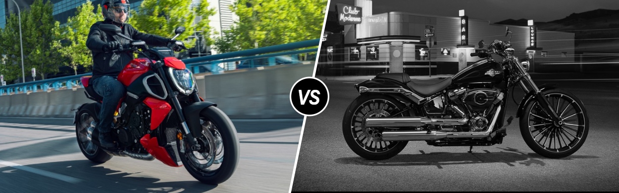2025 Ducati Diavel V4 vs 2025 Harley-Davidson® Breakout® near Baltimore, MD