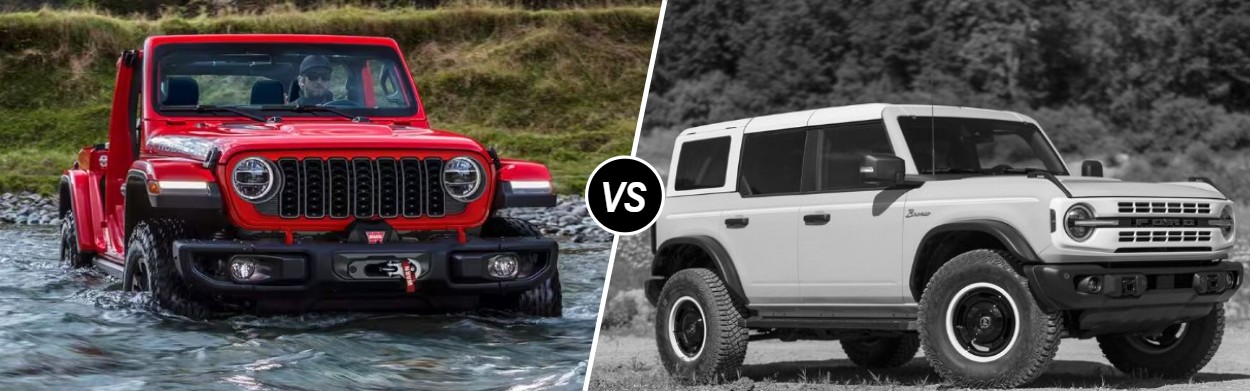 2024 Jeep Wrangler vs 2024 Ford Bronco near Marion, IN
