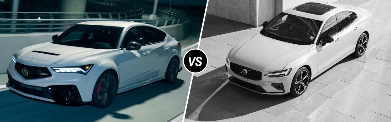 2025 Acura Integra vs 2025 Volvo S60 near Nashua, NH