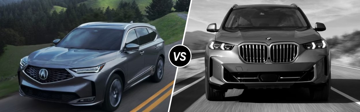 2025 Acura MDX vs 2025 BMW X5 SUV near Manchester, NH