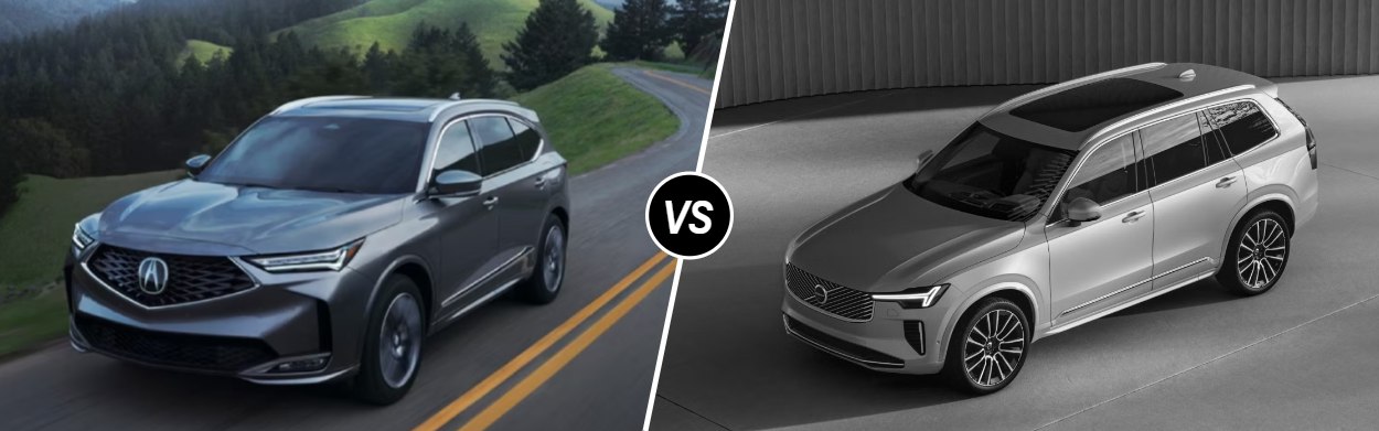 2025 Acura MDX vs 2025 Volvo XC90 near Brunswick, ME