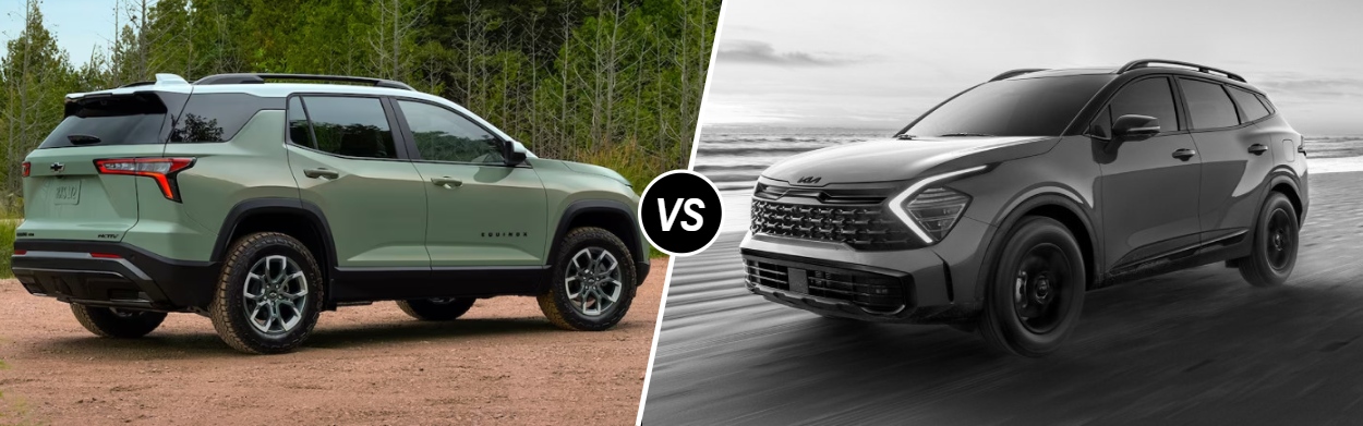 2025 Chevrolet Equinox vs 2025 Kia Sportage near Davenport, IA