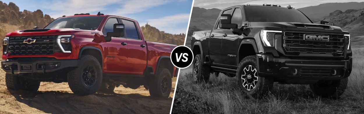 2025 Chevrolet Silverado 2500 HD vs 2025 GMC Sierra 2500 HD near Davenport, IA