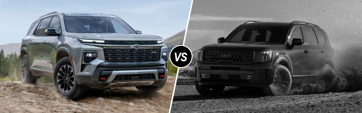 2025 Chevrolet Traverse vs 2025 Kia Telluride near Cedar Rapids, IA
