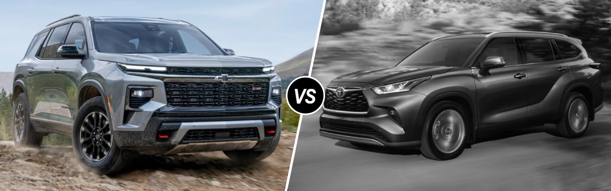 2025 Chevrolet Traverse vs 2025 Toyota Highlander near Philadelphia, PA
