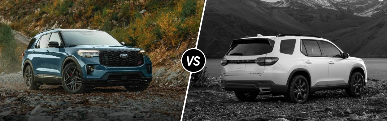 2025 Ford Explorer vs 2025 Honda Pilot near Cedar Rapids, IA