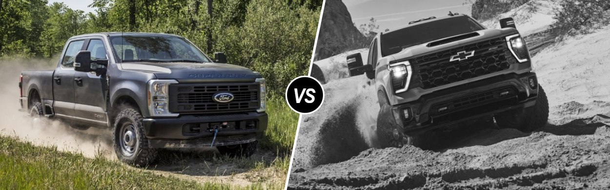 2025 Ford Super Duty vs 2025 Chevrolet Silverado 2500 HD near South San Antonio, TX