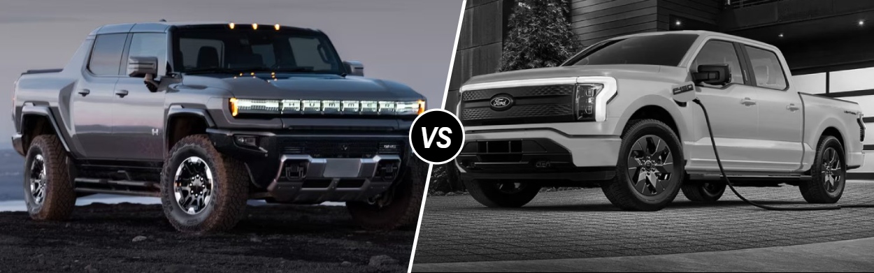 2025 GMC Hummer EV Pickup Truck vs 2025 Ford F-150 Lightning near Ashburn, VA