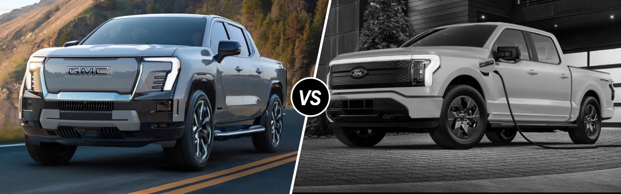 2025 GMC Sierra EV Denali vs 2025 Ford F-150 Lightning in Seaside, CA