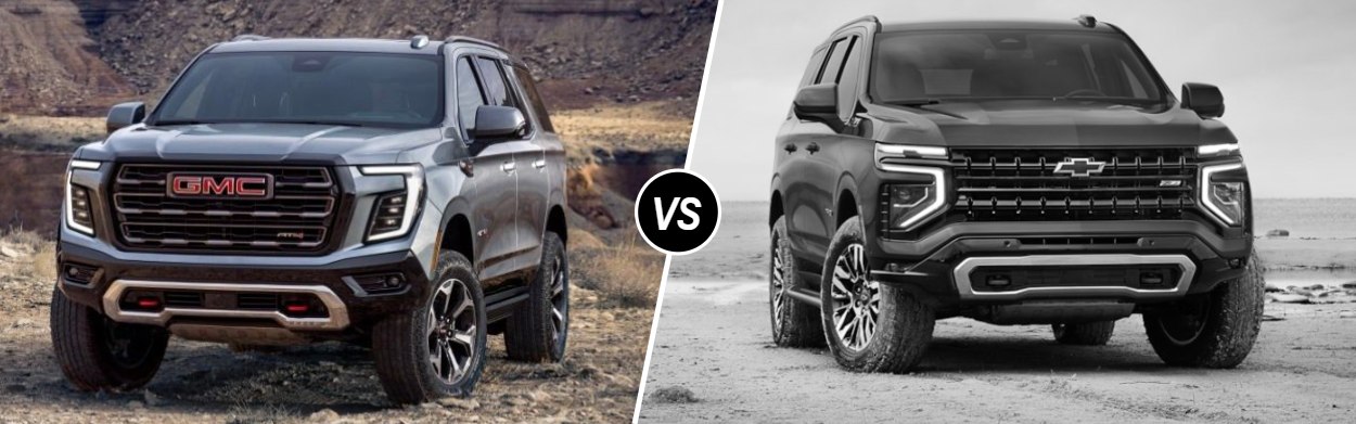 2025 GMC Yukon vs 2025 Chevrolet Tahoe near Ashburn, VA