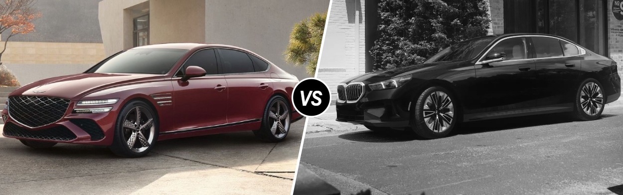 2025 Genesis G80 vs 2025 BMW 5 Series near Irvine, CA