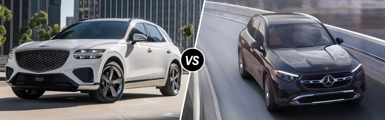 2025 Genesis GV70 vs 2025 Mercedes-Benz GLC 300 in Corona, CA