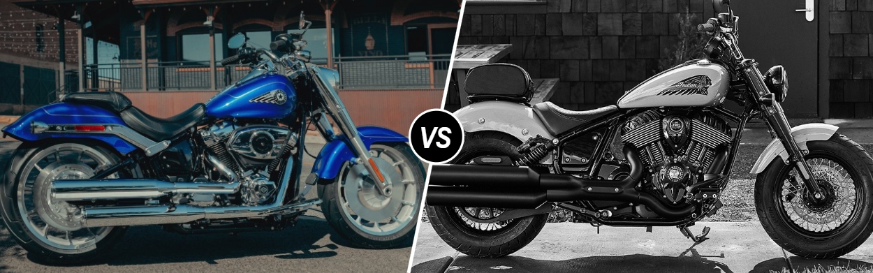 2025 Harley-Davidson® Fat Boy® vs 2025 Indian Chief Bobber Dark Horse near Mason, OH