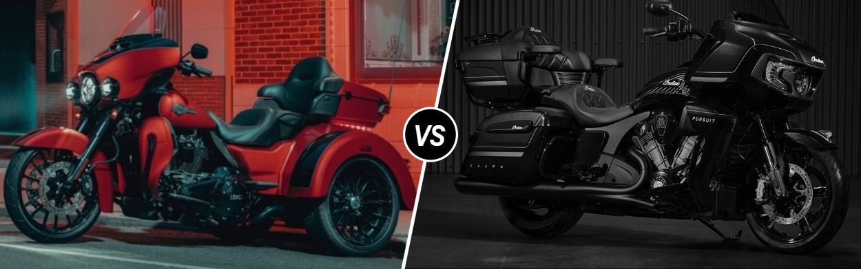 2025 Harley-Davidson® Tri Glide® Ultra vs 2025 Indian Pursuit Elite near Fairfax, VA