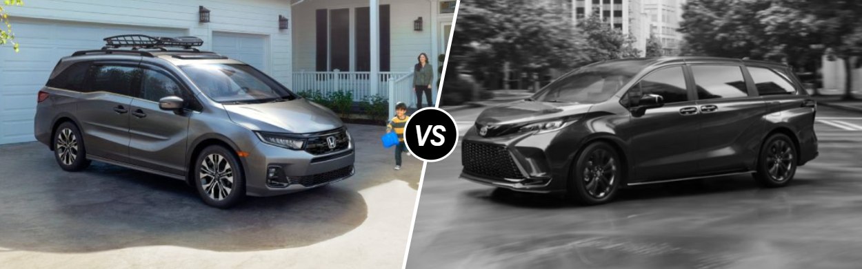 2025 Honda Odyssey vs 2025 Toyota Sienna in West Burlington, IA