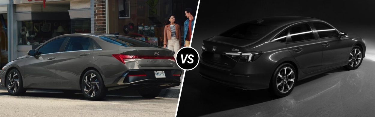2025 Hyundai Elantra Hybrid vs 2025 Honda Civic Sedan Hybrid in Corona, CA