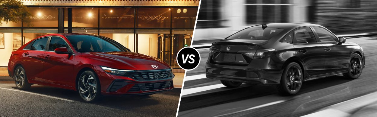 2025 Hyundai Elantra vs 2025 Honda Civic Sedan in Woodbridge, NJ