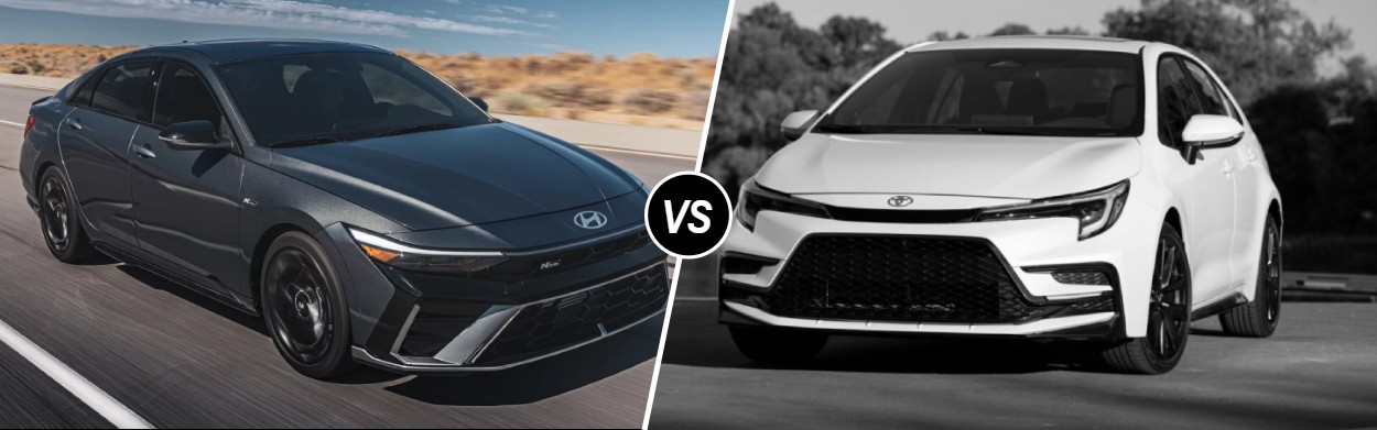 2025 Hyundai Elantra vs 2025 Toyota Corolla near Riverside, CA