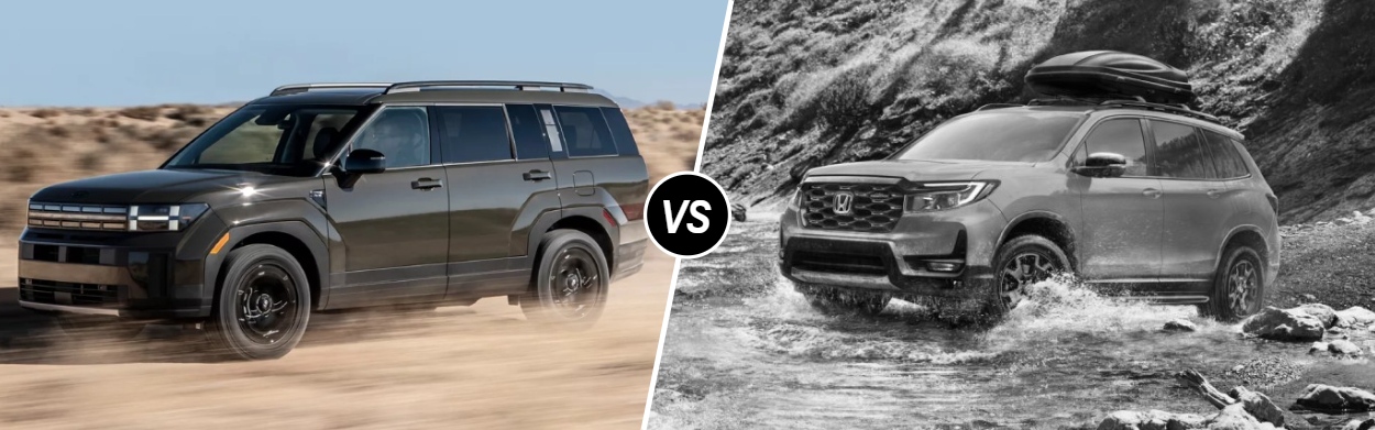 2025 Hyundai Santa Fe vs 2025 Honda Passport in Corona, CA